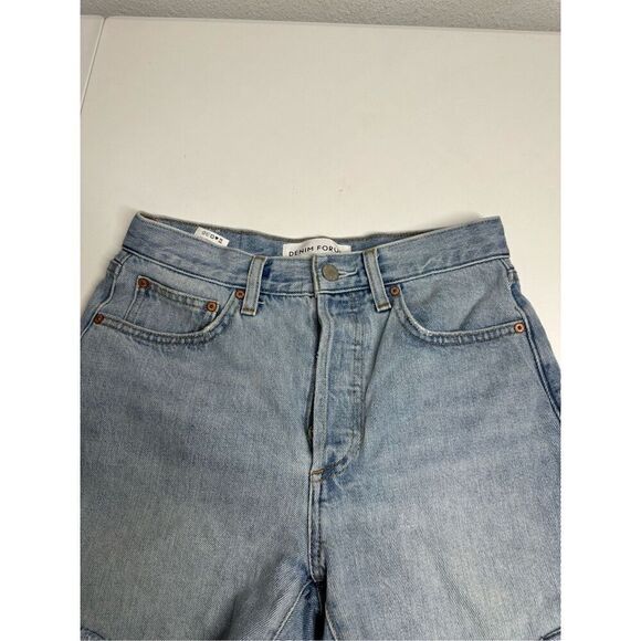 Denim Forum The Ex Boyfriend MIDI Shorts Blue Size 24 - Picture 2 of 15